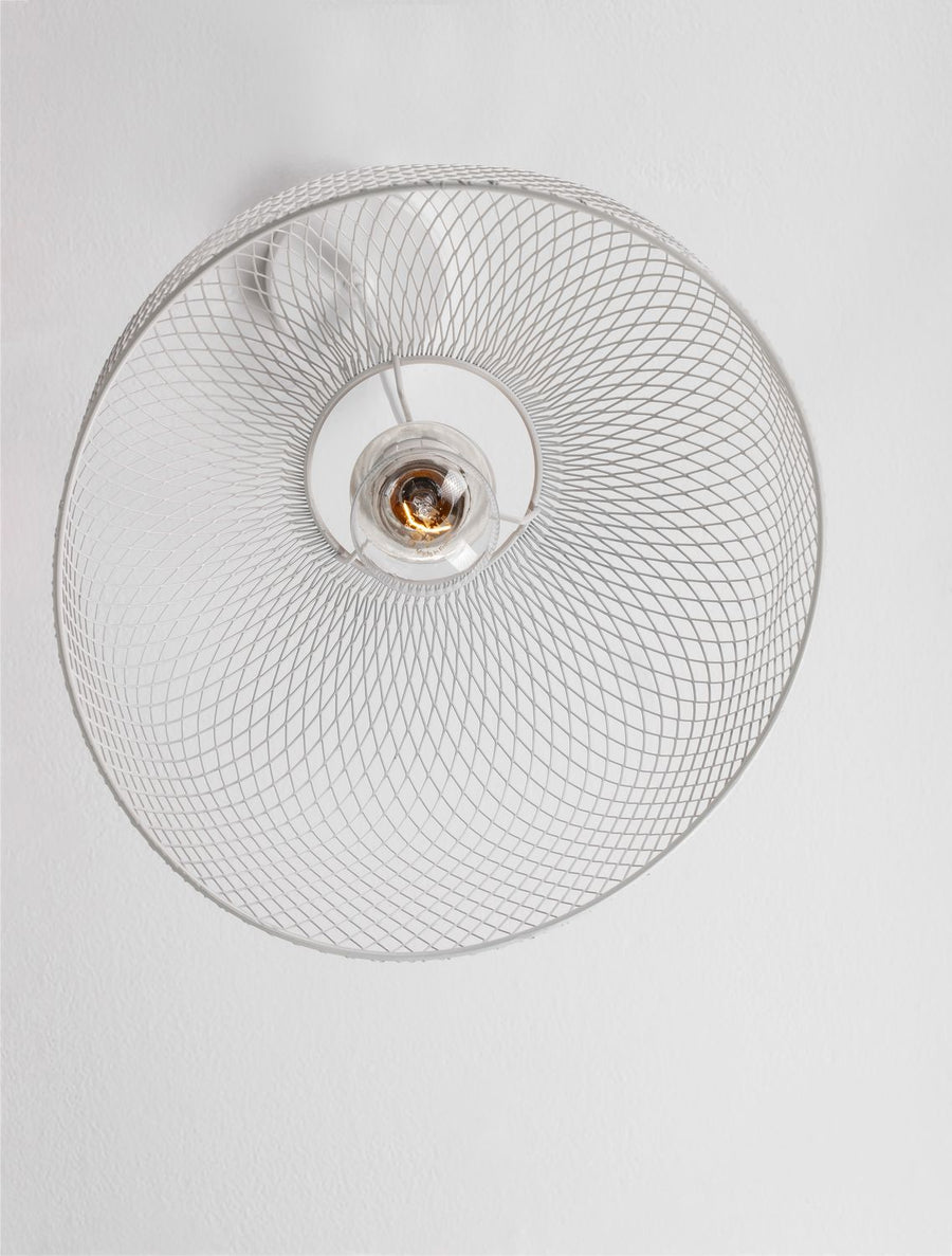 Suspension Lyron blanche, bois