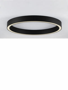 Plafonnier Sting noir, L 80 cm