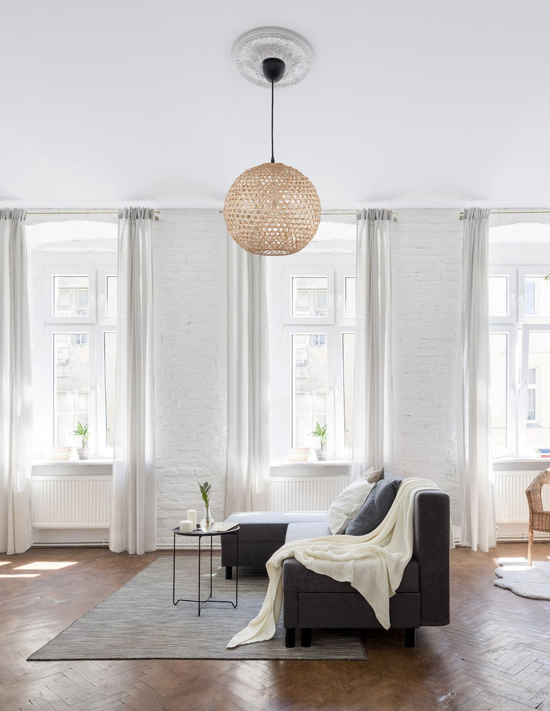 Suspension Melody beige, rotin, H 250 cm (9581501)