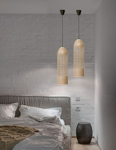 Suspension MIA beige, rotin, H 250 cm (9585081)