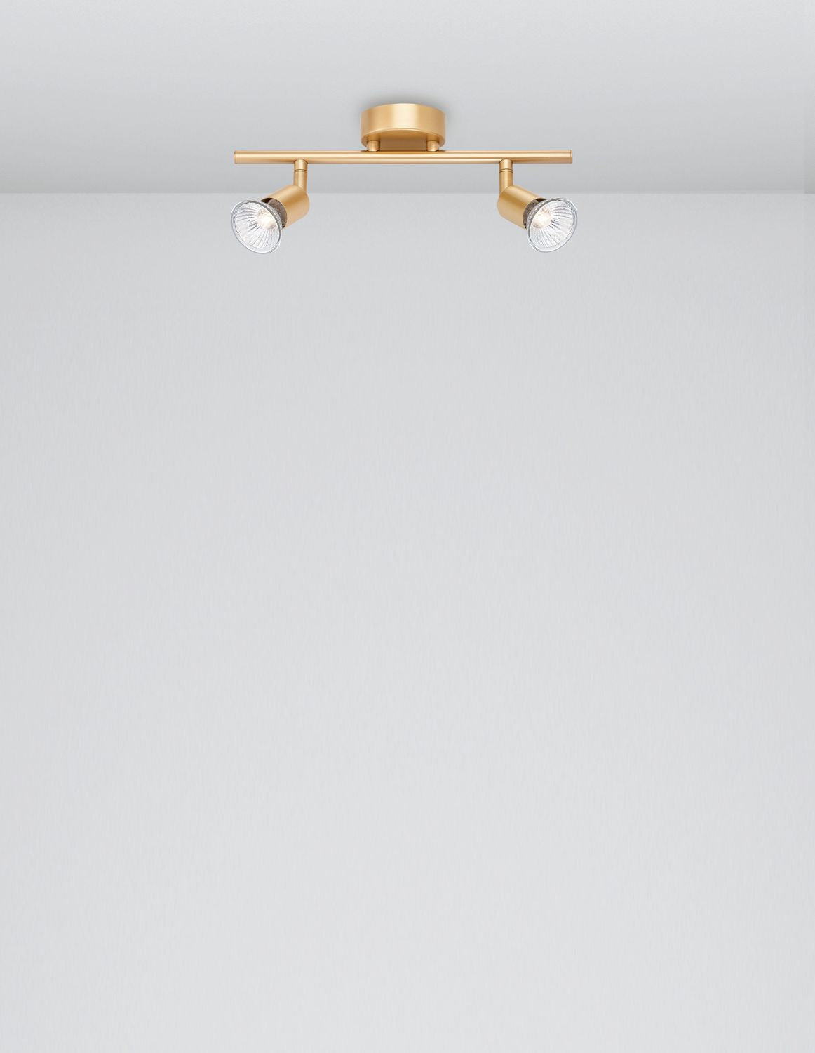 Plafonnier LUP 2 lumières doré