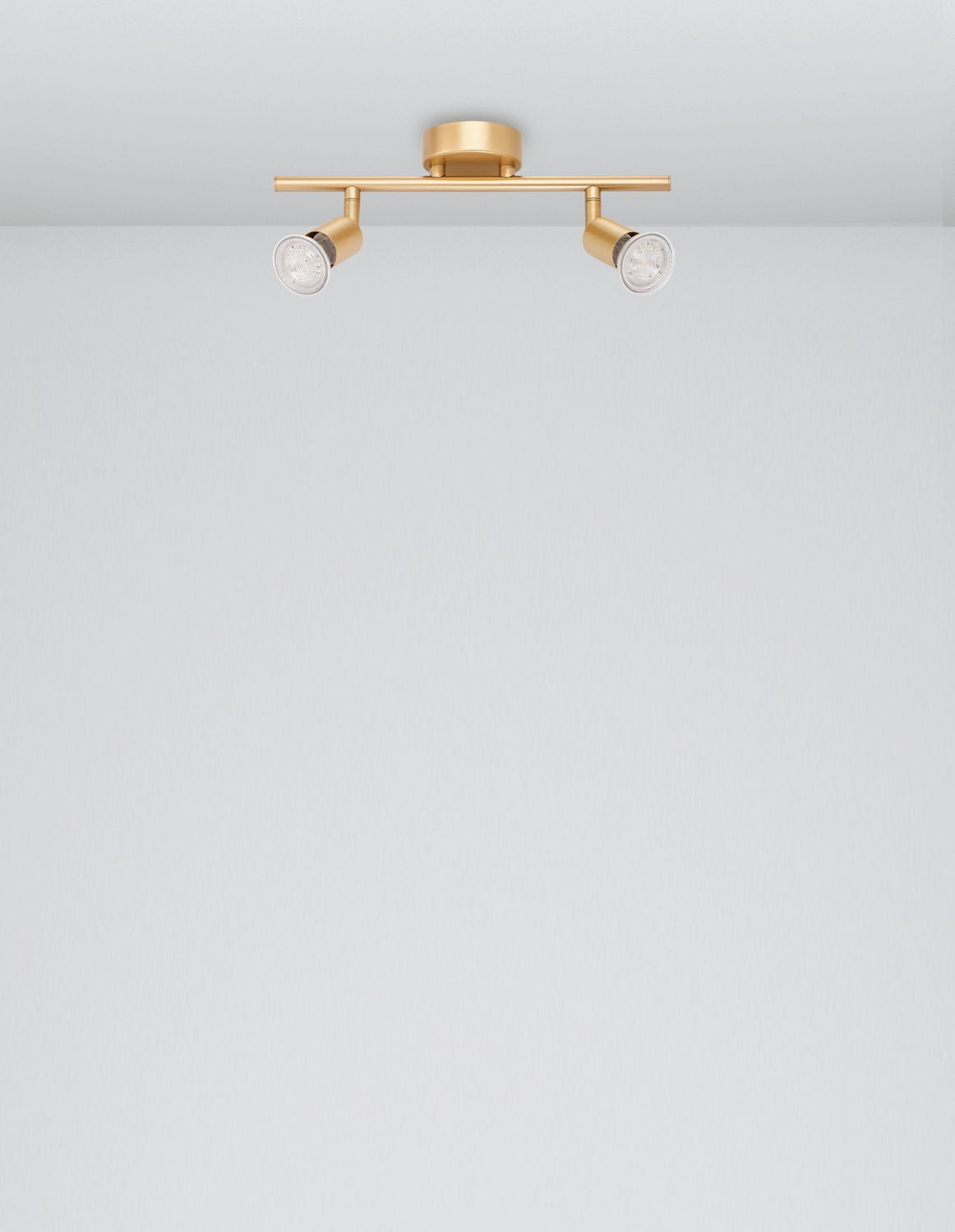 Plafonnier LUP 2 lumières doré
