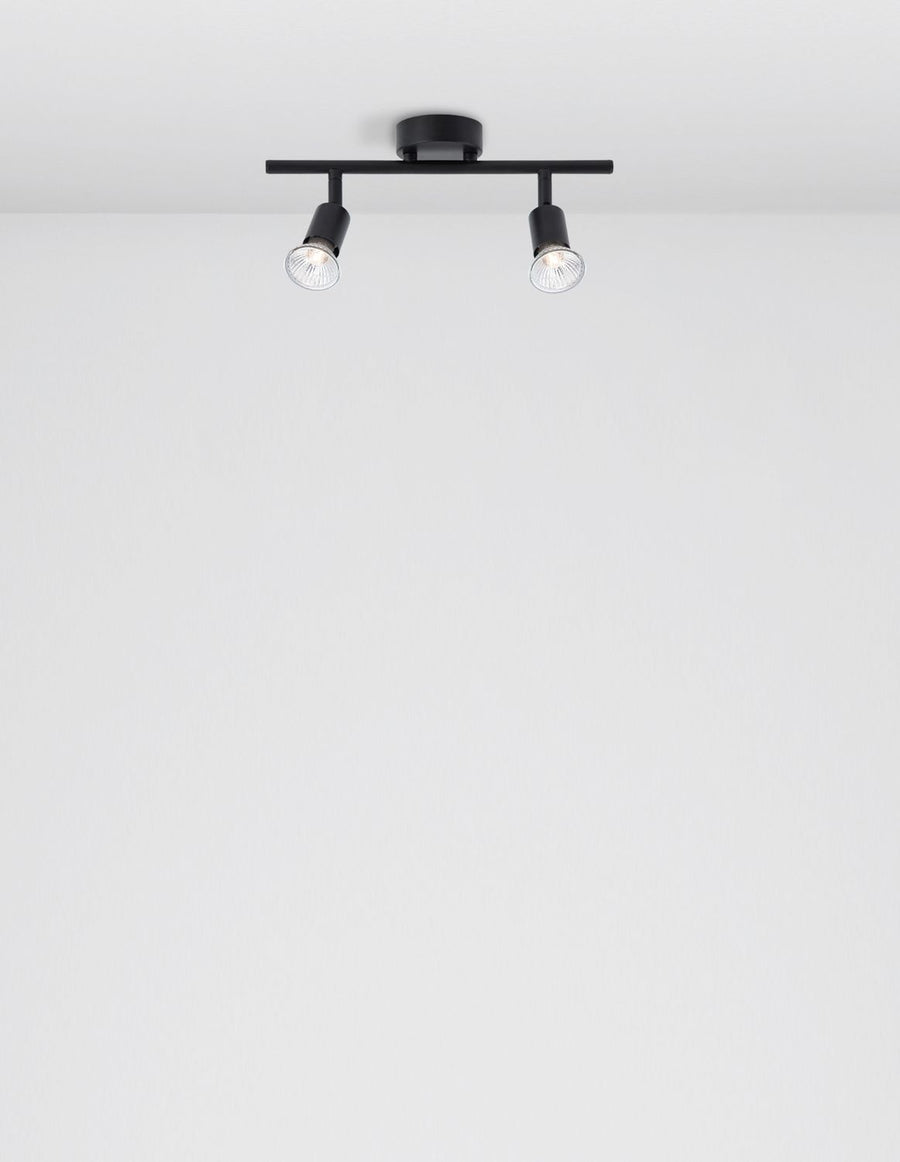 Plafonnier LUP 2 lumières noir