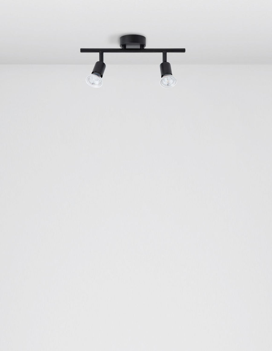 Plafonnier LUP 2 lumières noir