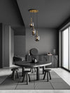 Suspension Lato 3 lumières dorée, verre (9624082)