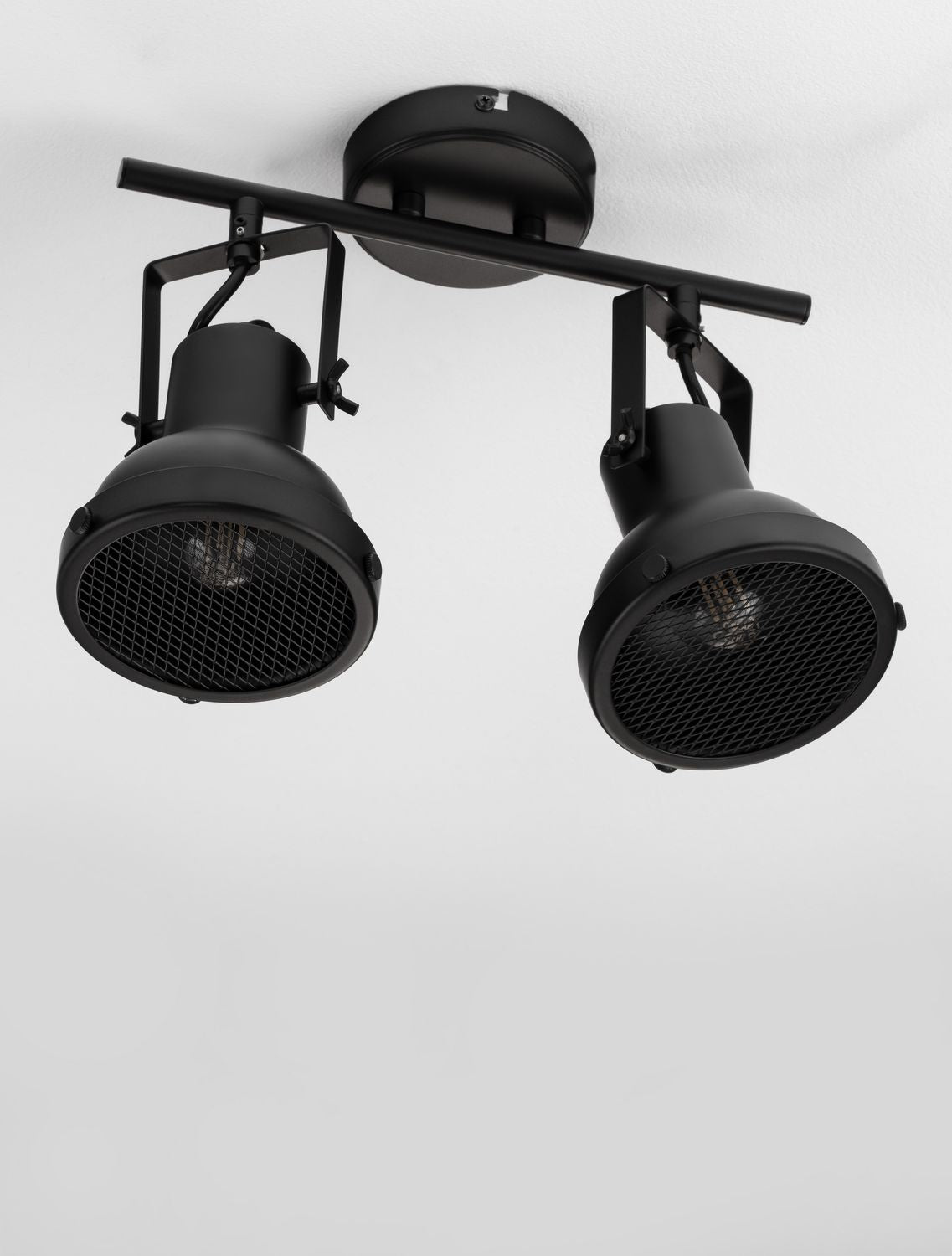 Plafonnier Ruvi 2 lumières noir