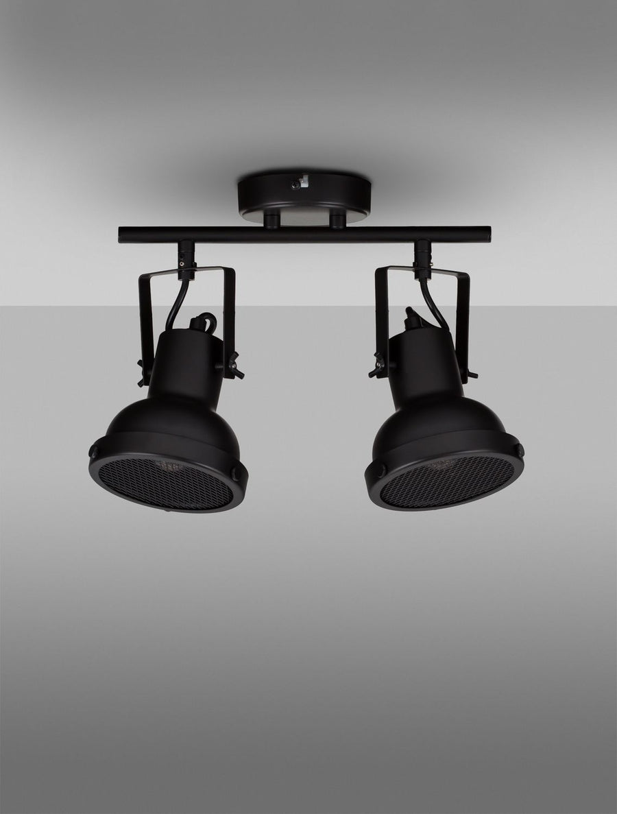 Plafonnier Ruvi 2 lumières noir