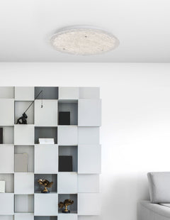Plafonnier Wing blanc, verre