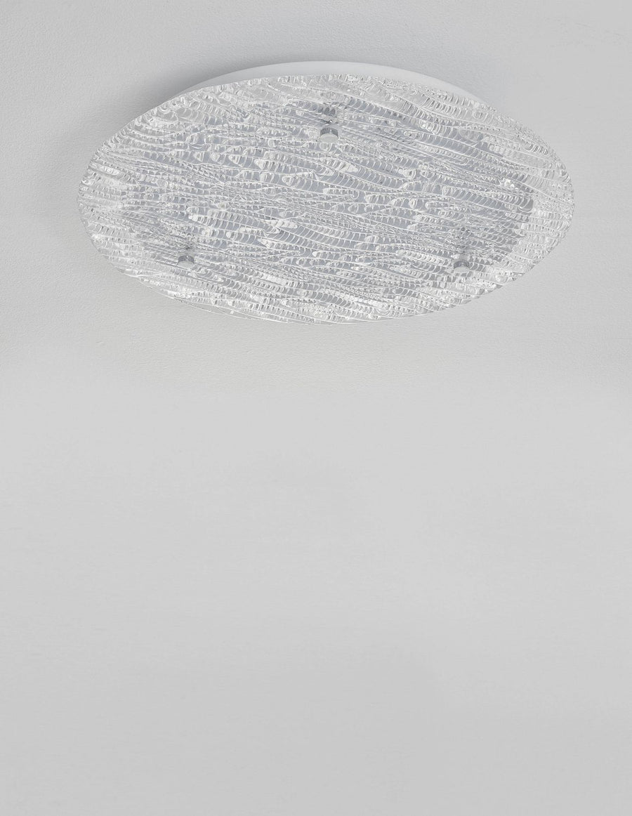 Plafonnier Wing blanc, verre