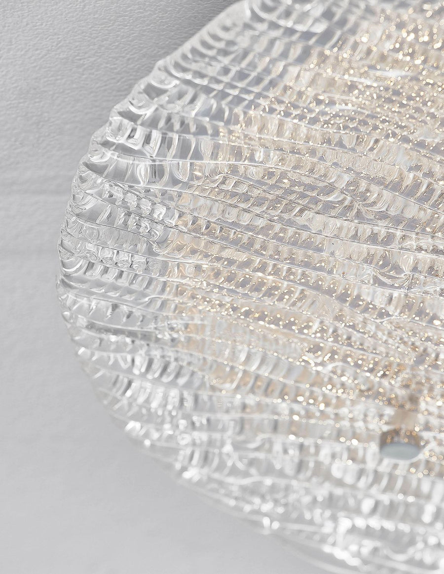 Plafonnier Wing blanc, verre