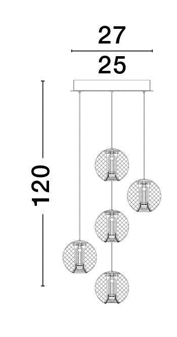 Suspension Brillante dorée (9695209)