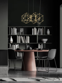 Suspension Nebula cuivrée, H 150 cm