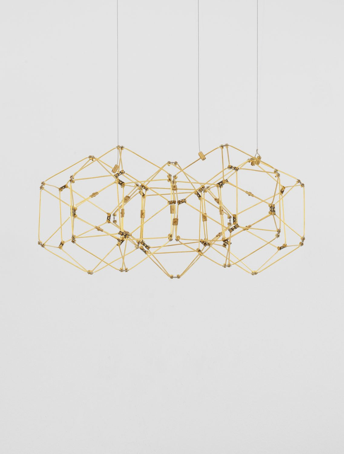 Suspension Nebula cuivrée, H 150 cm