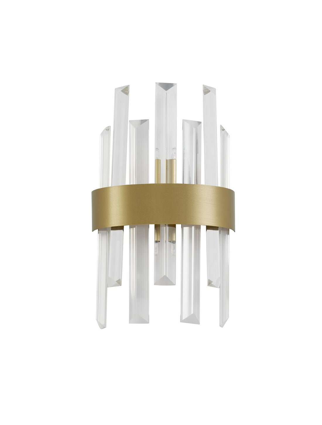 Applique murale Crown dorée, cristal