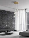 Suspension Hook dorée, verre, H 180 cm (9695221)
