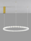 Suspension Perla dorée, verre, H 200 cm (9695232)