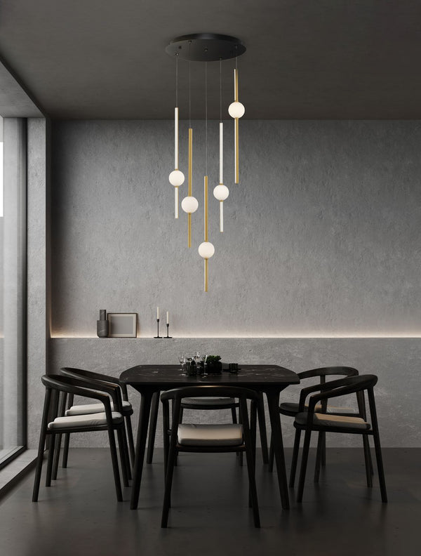 Suspension Acrobat noire, Ø 52 cm