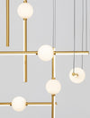 Suspension Acrobat noire, H 150 cm
