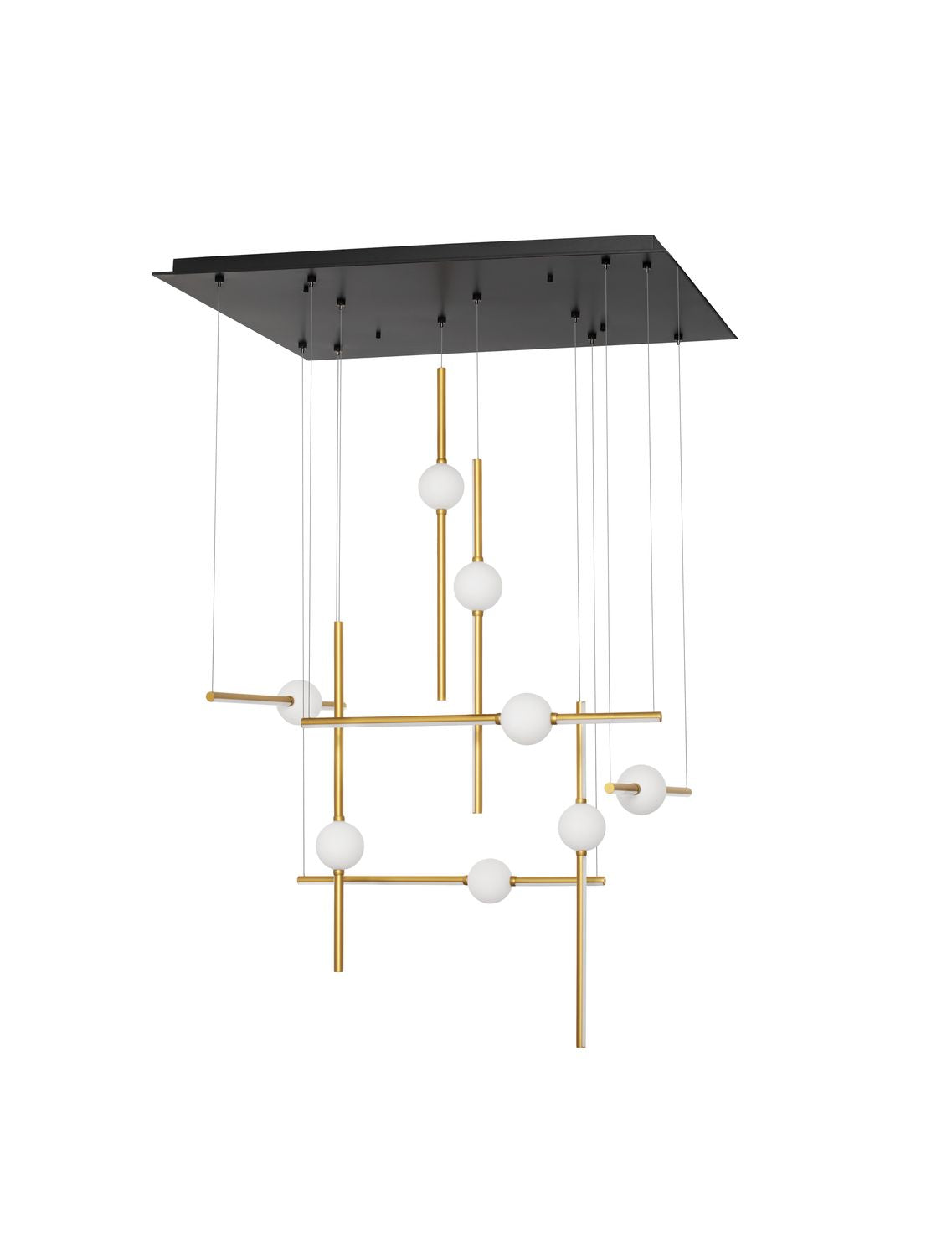 Suspension Acrobat noire, H 150 cm
