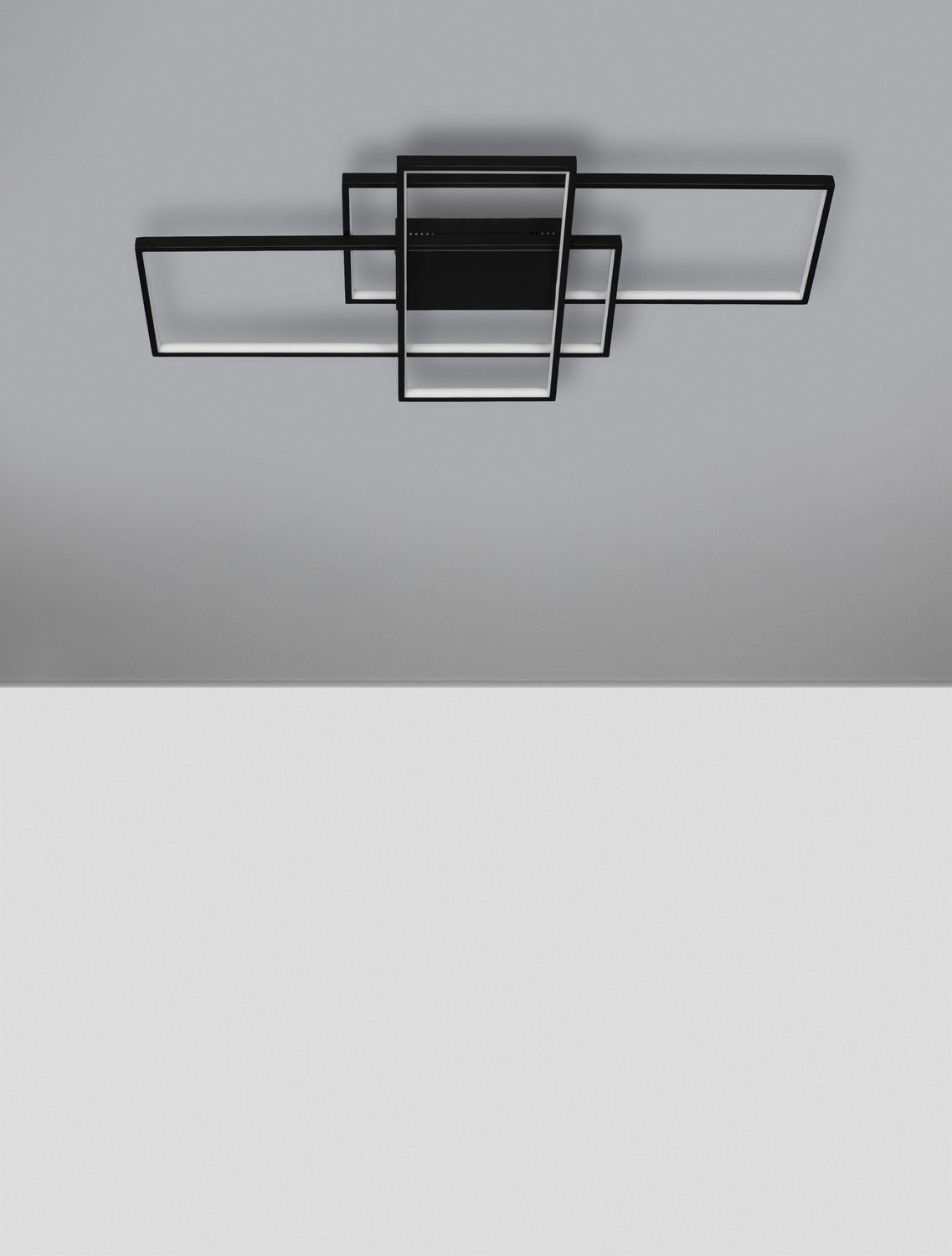 Plafonnier Clea noir, L 100 cm