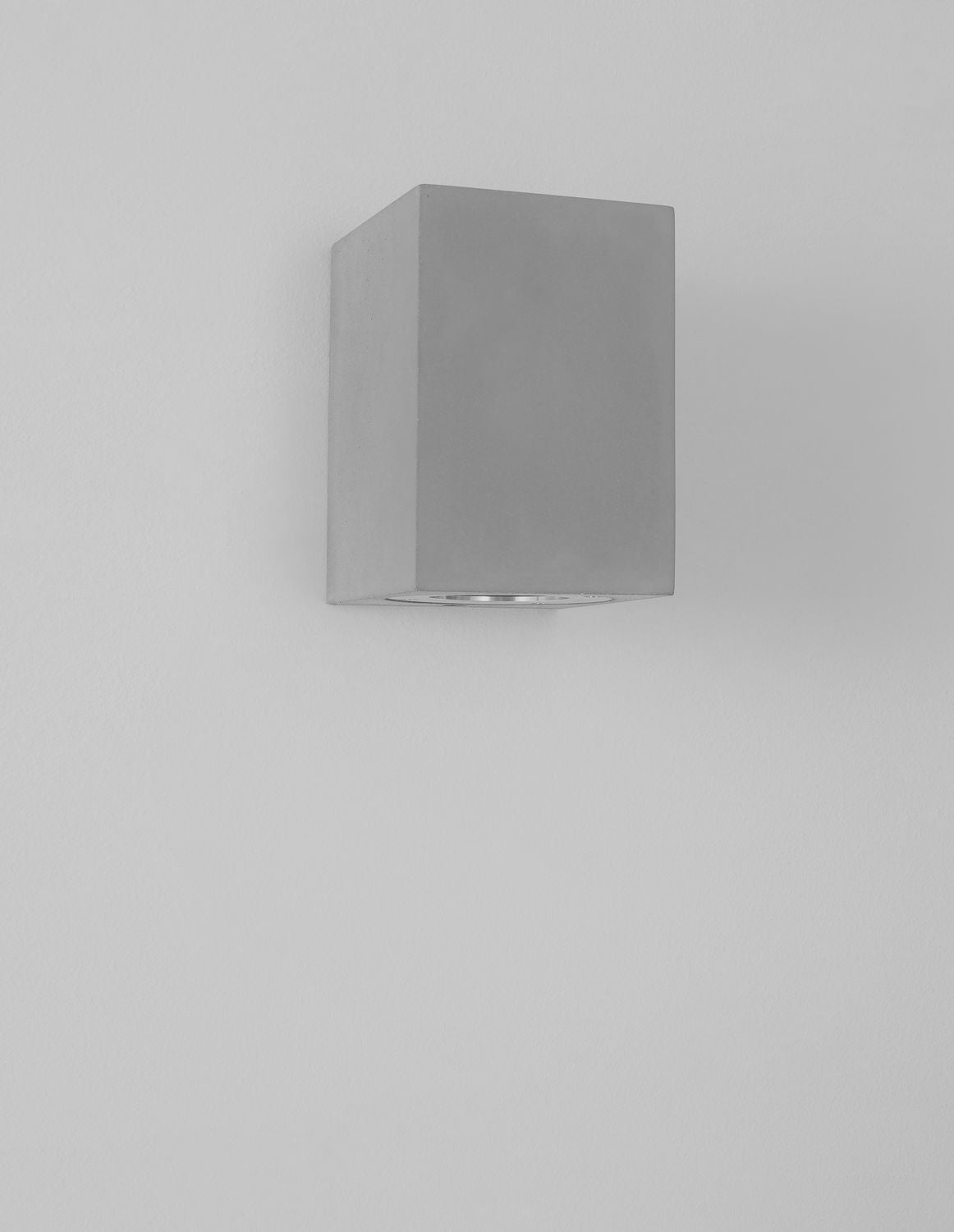 Applique extérieure Fuento grise, béton, H 12 cm