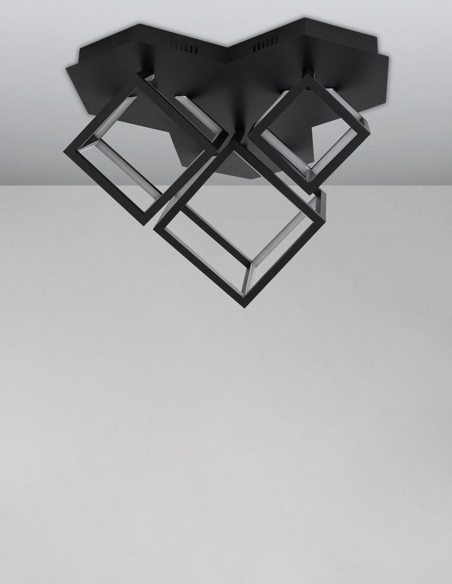 Plafonnier Gabbia noir