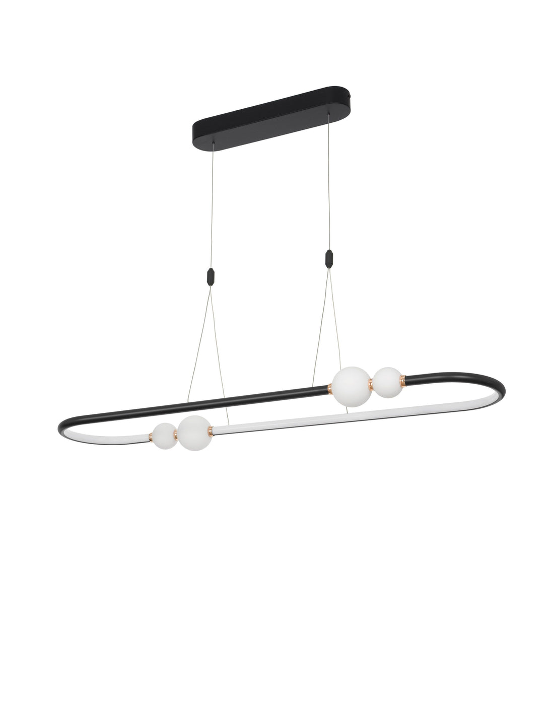 Suspension Celia noire, verre (9820603)