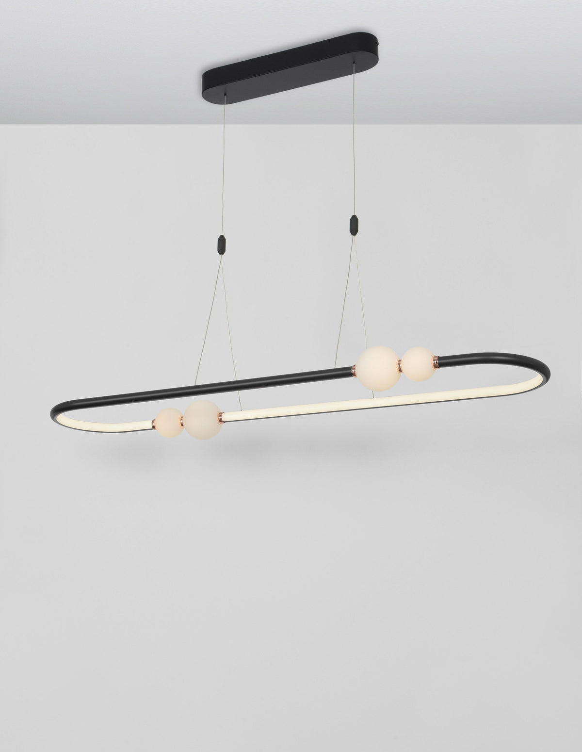 Suspension Celia noire, verre (9820603)