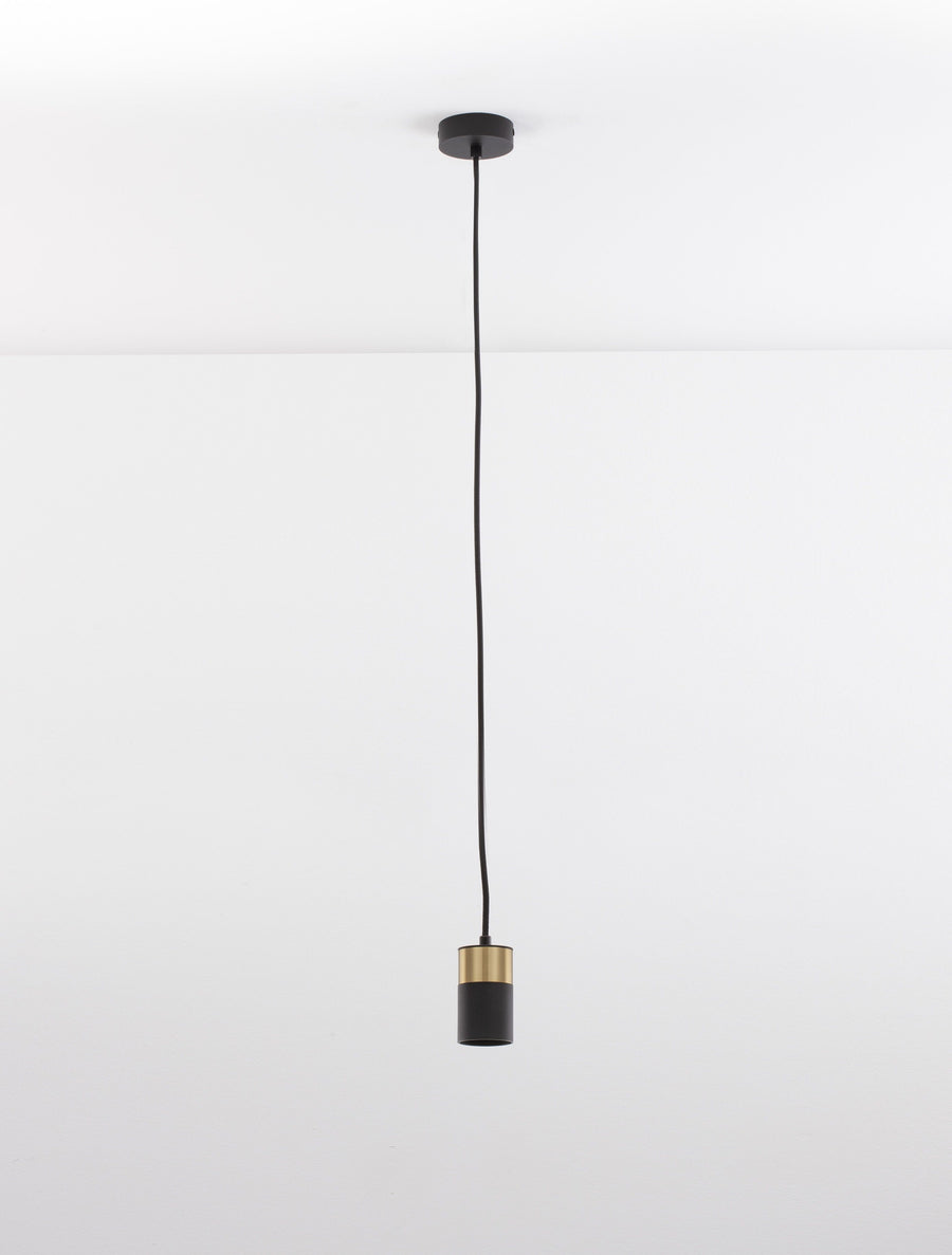 Suspension Pongo noire, H 160 cm