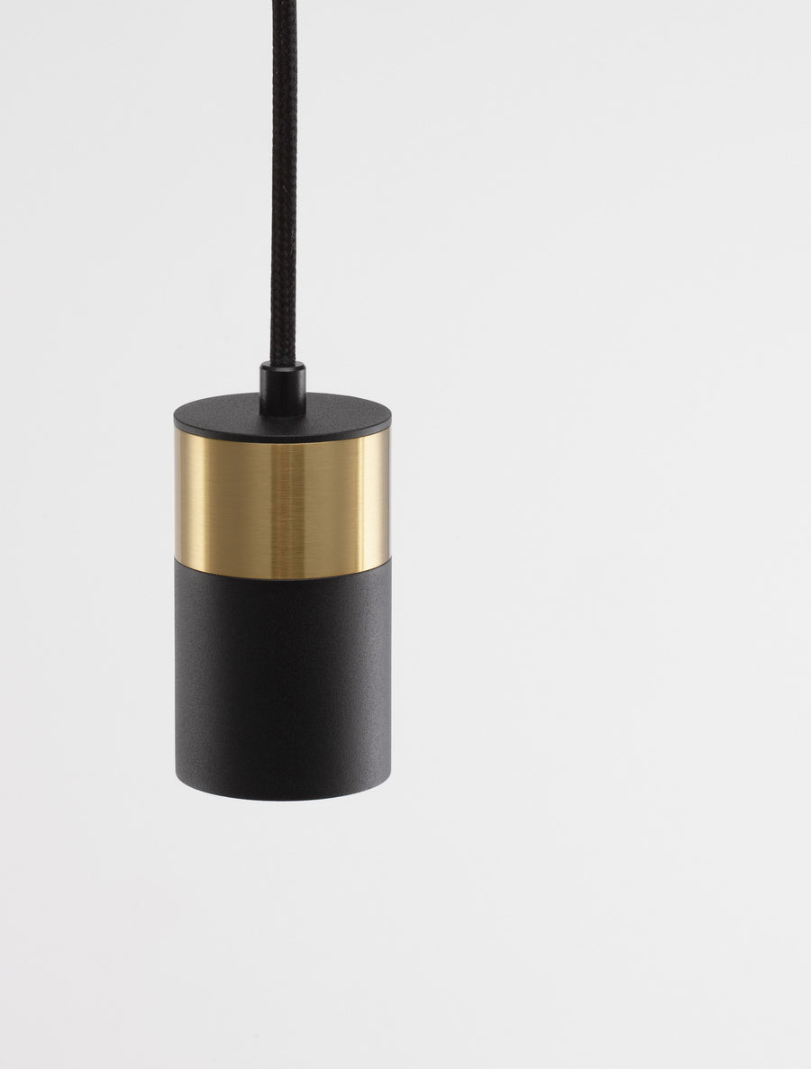 Suspension Pongo noire, H 160 cm