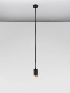 Suspension Pongo noire, H 160,8 cm