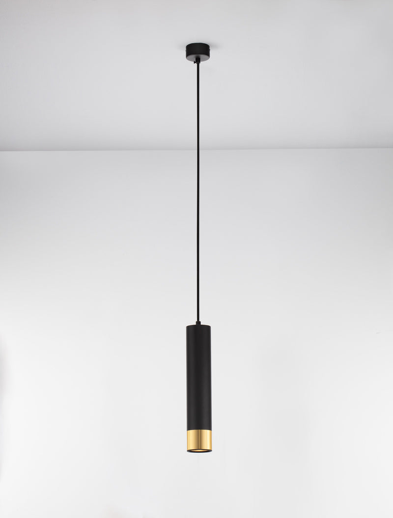 Suspension Picto noire et dorée (9911529)