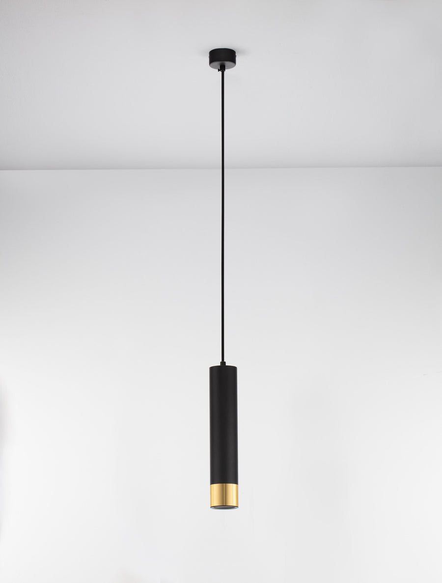 Suspension Picto noire et dorée (9911529)