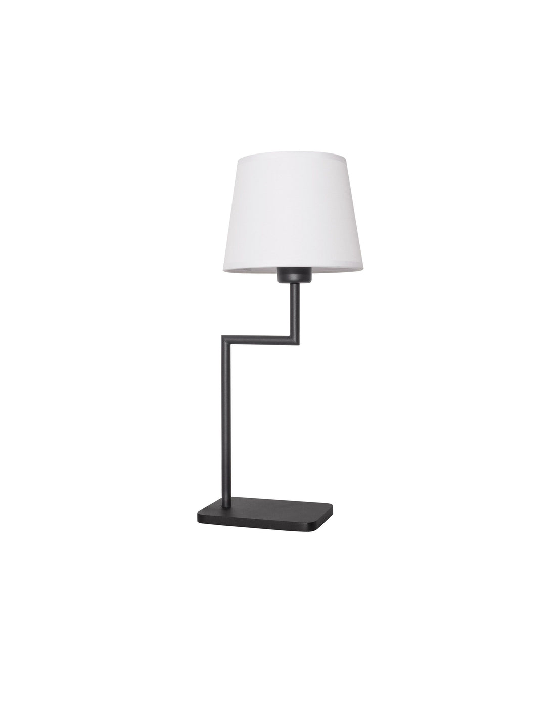 Lampe à poser Savona noire, tissu