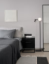 Lampadaire Joline noir, verre