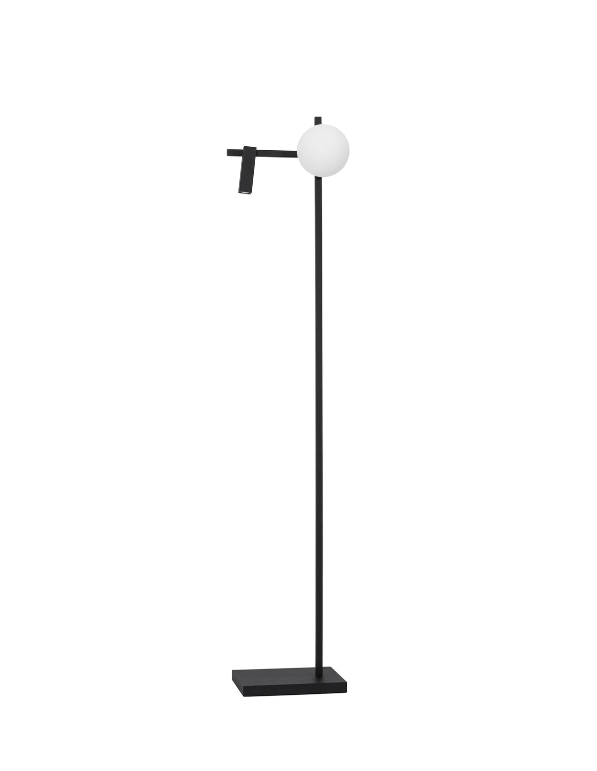 Lampadaire Joline noir, verre