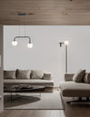 Suspension Joline noire, verre, H 115 cm