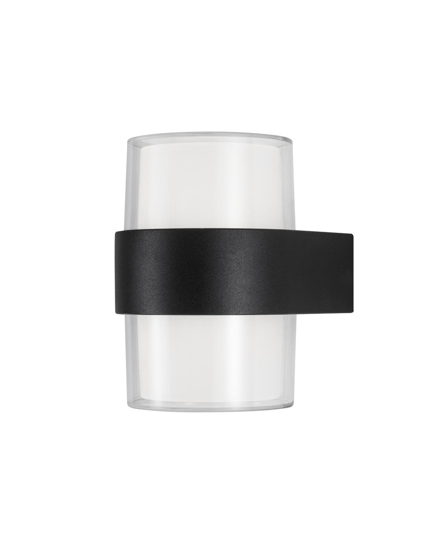 Applique extérieure Darf noire, H 13 cm