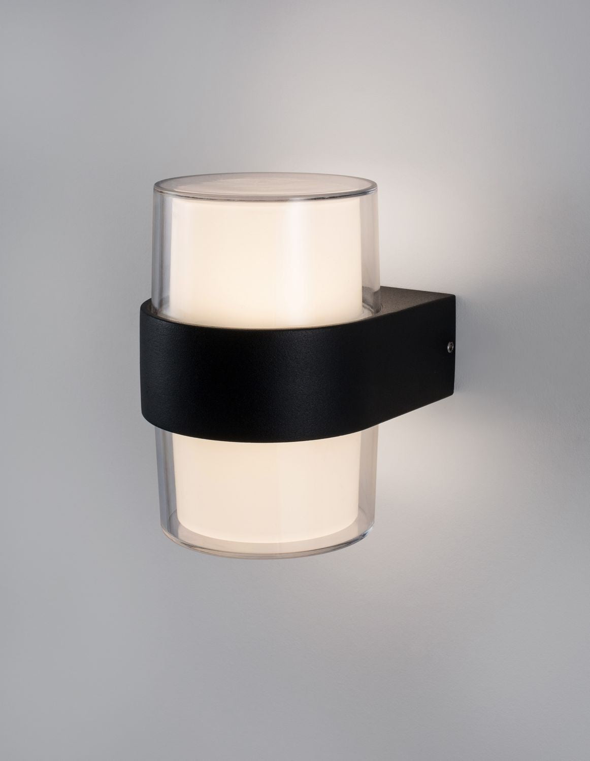Applique extérieure Darf noire, H 13 cm
