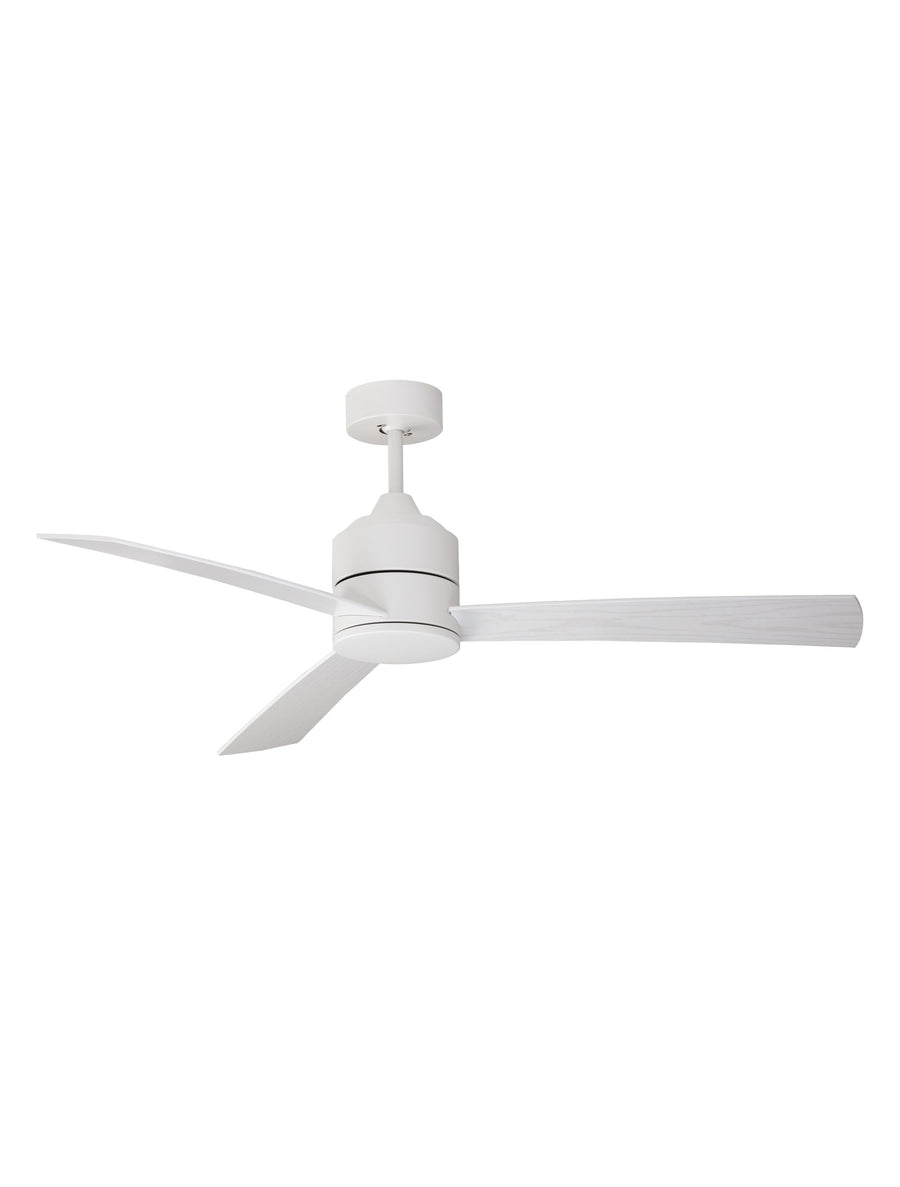 Ventilateur de plafond lumineux Axel blanc, bois