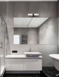 Applique murale Corb 2 lumières noire, verre