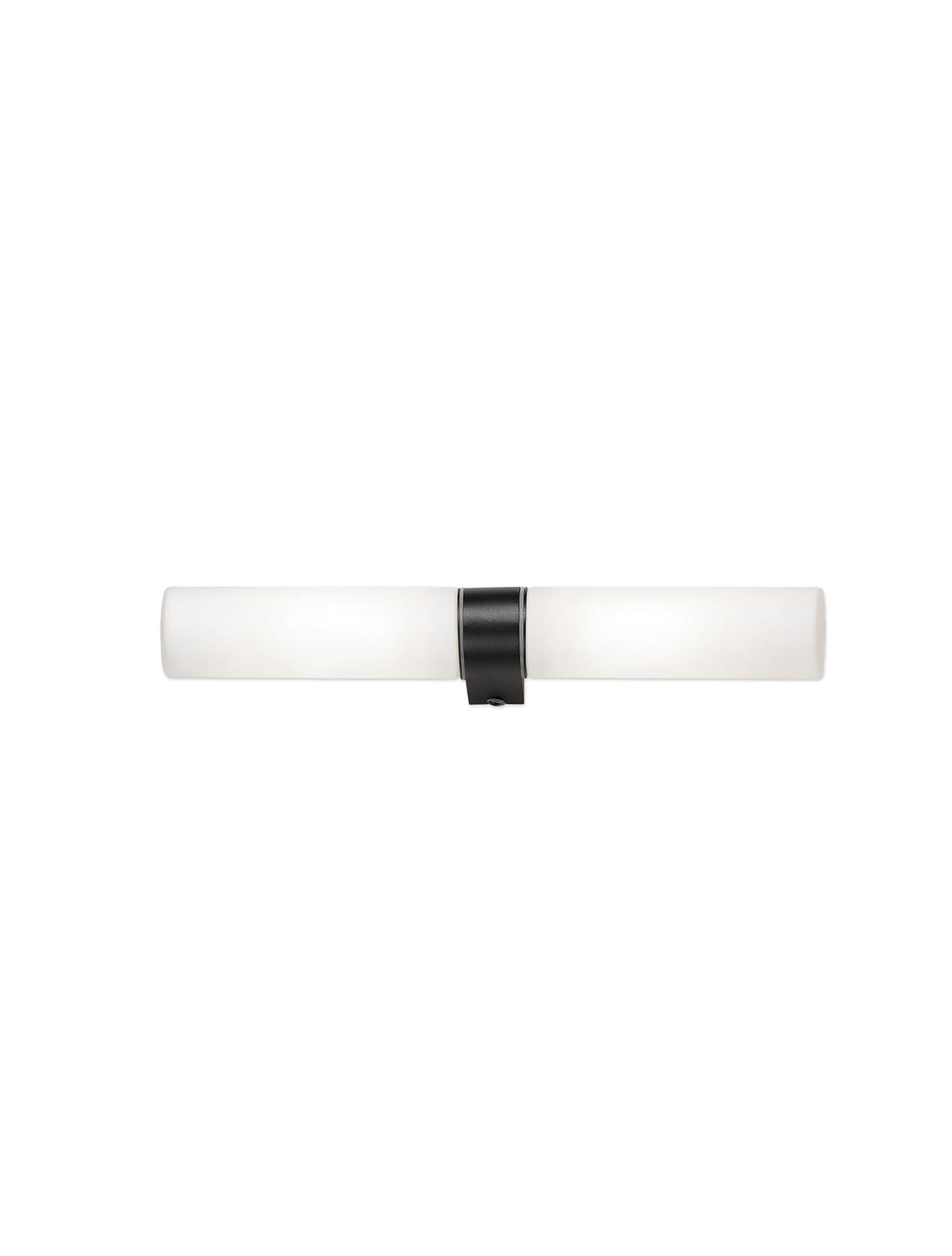 Applique murale Corb 2 lumières noire, verre