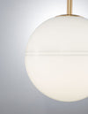 Suspension Cantona dorée, verre