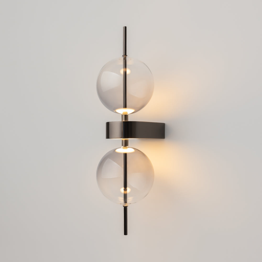 Double Moon Applique Murale noir