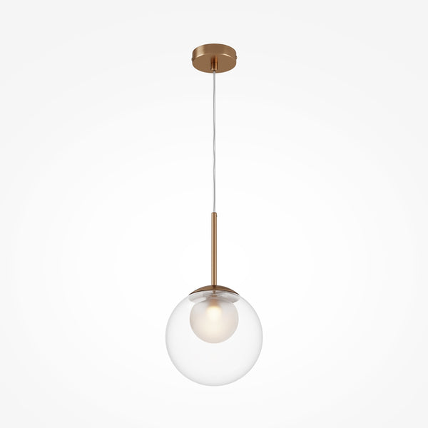 Basic form Suspension luminaire doré