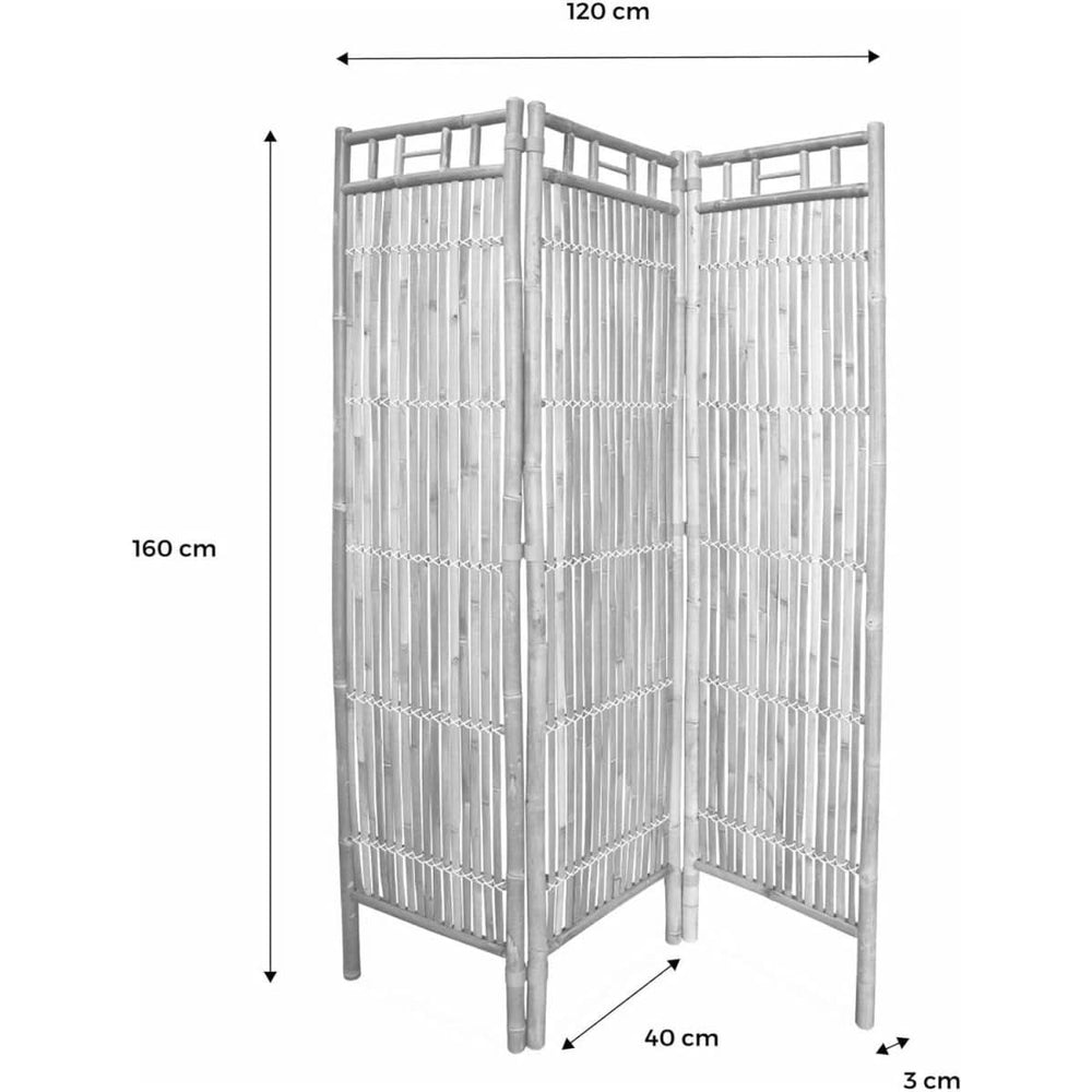 Paravent Bambou Pliable Fidji | Rhum - Designix Parevent