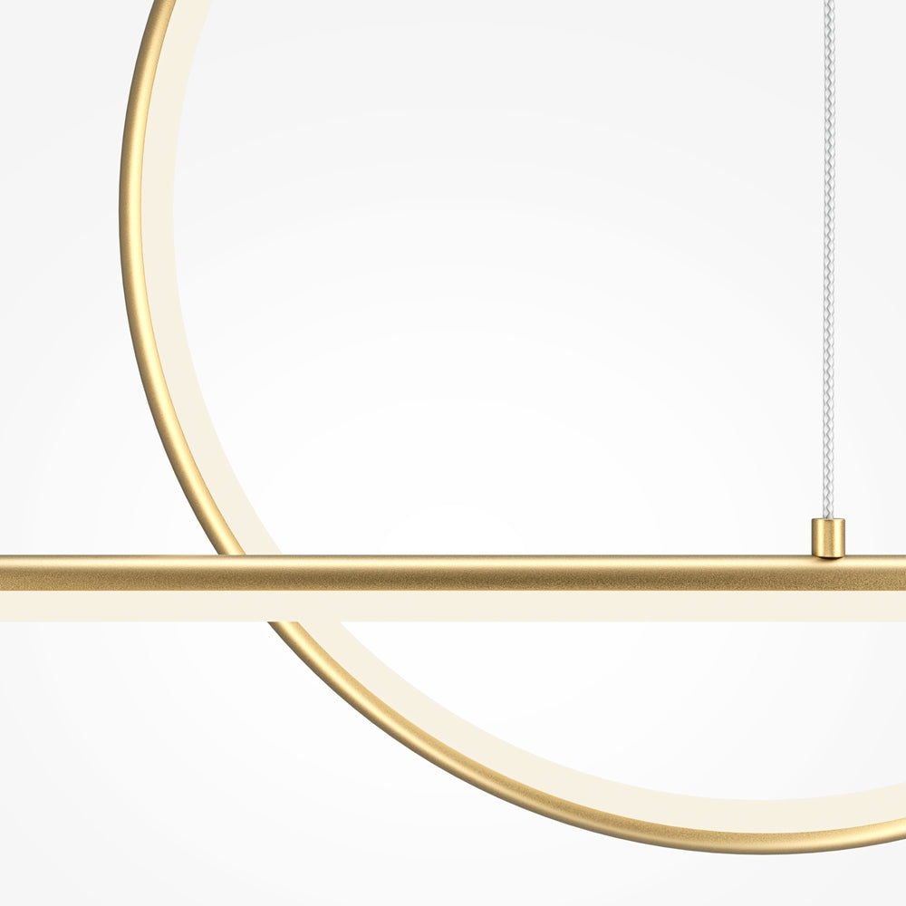 Halo Suspension luminaire doré