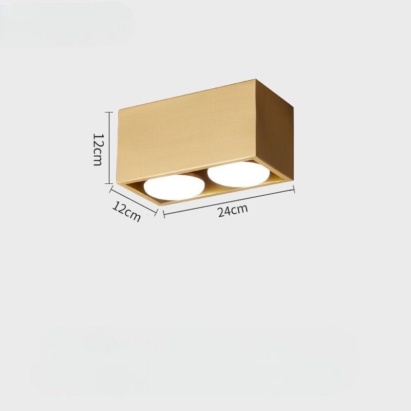 Petit Plafonnier Design | Zephyr Sky | Designix - Plafonnier 2 Lumières | Or Blanc Chaud  - https://designix.fr/