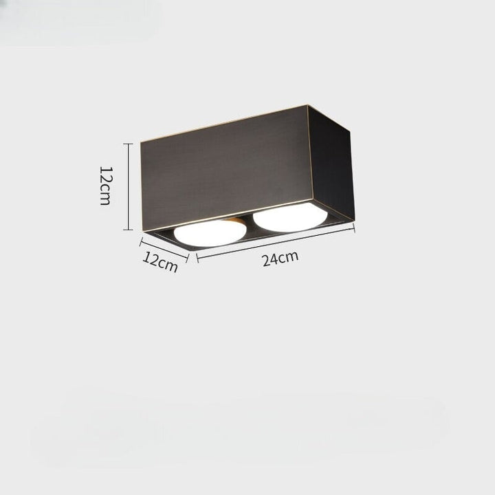 Petit Plafonnier Design | Zephyr Sky | Designix - Plafonnier 2 Lumières | Noir Blanc Chaud  - https://designix.fr/