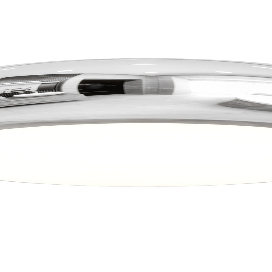 Plafonnier LED Piatto 80 chromé